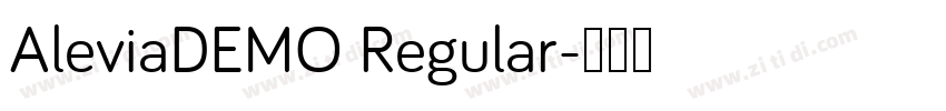 AleviaDEMO Regular字体转换